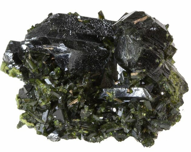 Lustrous Epidote Crystal Cluster - Pakistan #41581